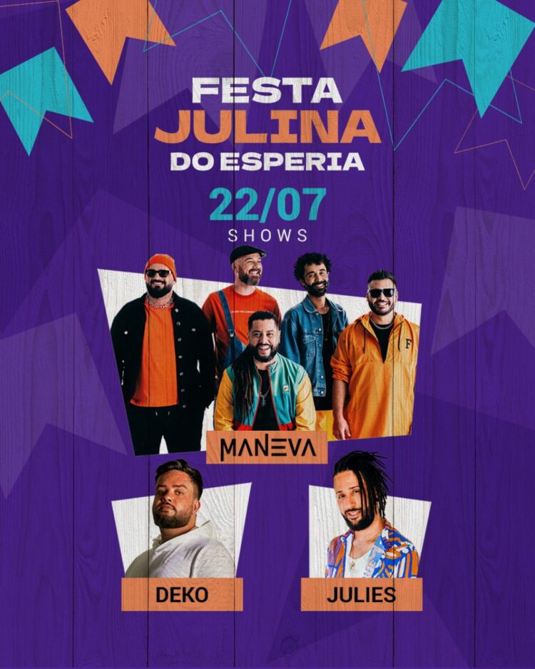 Reggae toma conta da Festa Julina do Clube Esperia com Maneva, Deko e Julies