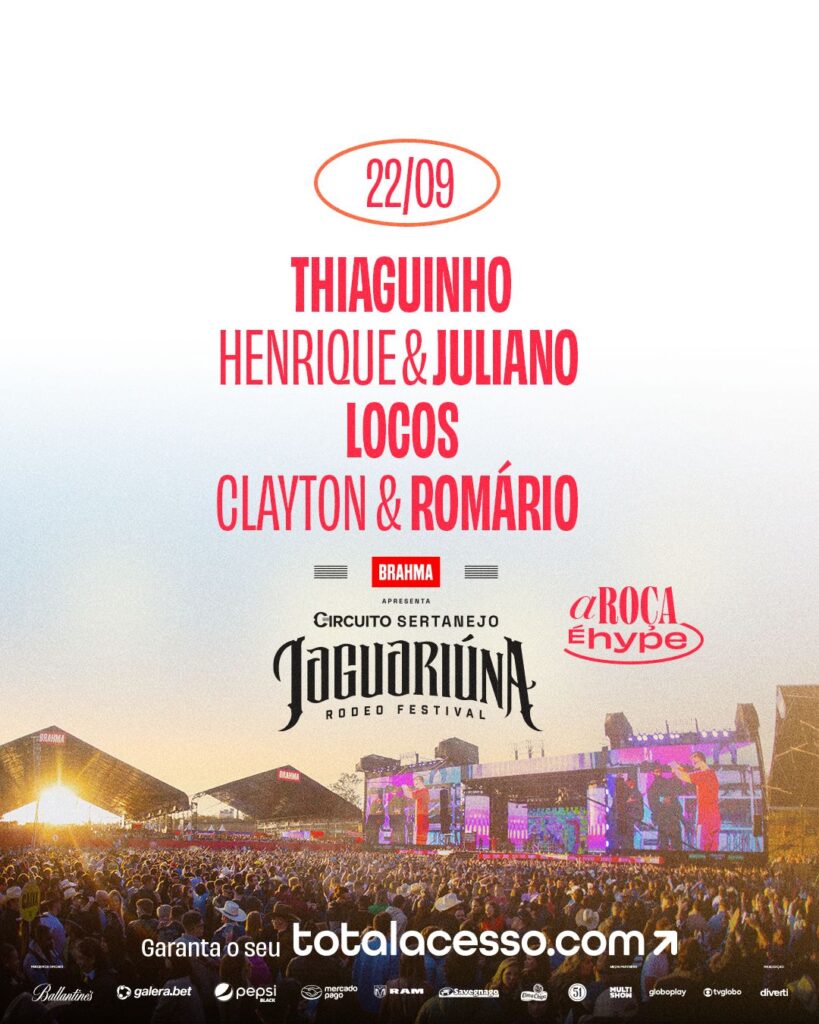 Jaguariúna Rodeo Festival 2022 é na Total Acesso.