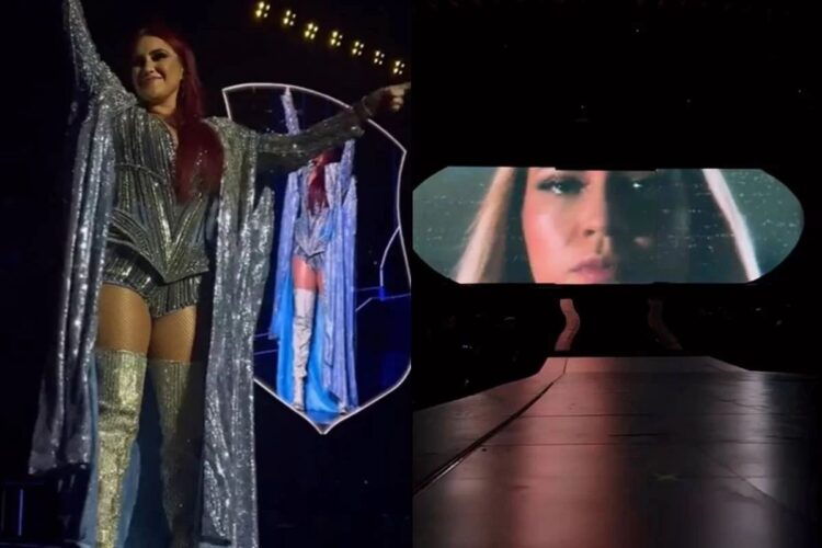 Dulce María homenageia Marília Mendonça em último show no Brasil