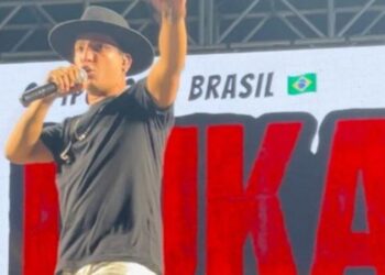Lukas Safadinho faz show vibrante no Parque de Exposições Orivaldo José Mendes em Monte Santo