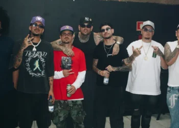 Cantores de reggaeton na festa SkeMA